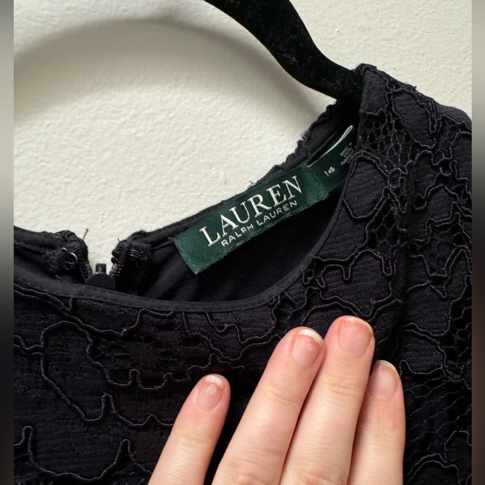 Ralph Lauren, navy lace shift dress - Picture 2 of 4